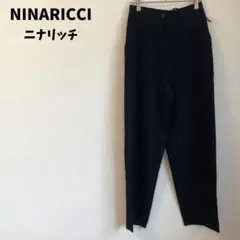 NINARICCI ニナリッチ ダークネイビー スラックス パンツ ラピーヌ