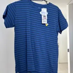 KAWS ネイビー/ストライプ Tシャツ 150