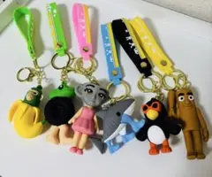 【新品・未使用】イタリアンブレインロット 立体 キーホルダー　６点セット