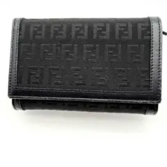 FENDI 折り財布 ズッカ ブラック