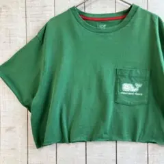 古着　カットオフ　ショート丈　Tシャツ　アメカジ　ゆるだぼ