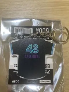 千葉ロッテマリーンズ　2025 BSWキーホルダー #48 中村稔弥