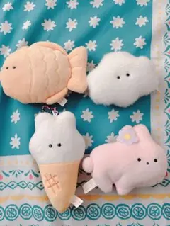 つぶらな瞳のキャラクター 4点セット