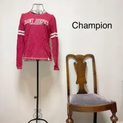 E3093【コットン100%】Champion ロンT セイントジョセフ大学