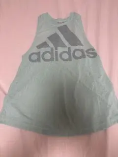 adidas ミントグリーン タンクトップ　M