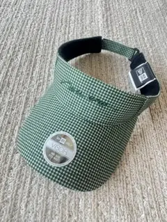 NEW ERA チェック柄バイザー グリーン