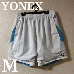YONEX ヨネックス　ハーフパンツ　メンズ　Mサイズ　ホワイト×ブルー