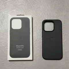 【新品未使用】公式購入iPhone 14 Pro用 ミッドナイトレザーケース