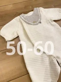 【最大600円引き中】ホワイトキルティング ツーウェイ・ドレスオール 50-60