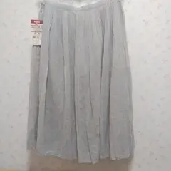 無印良品 新品プリーツスカート グレー
