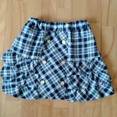 パンツスカート　ブルー　150