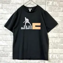 JUIC 卓球 Tシャツ メンズ ブラック M 練習着 ロゴプリント 吸汗速乾