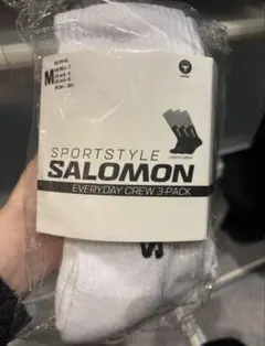 SALOMON EVERYDAY CREW 3-PACK ホワイト M