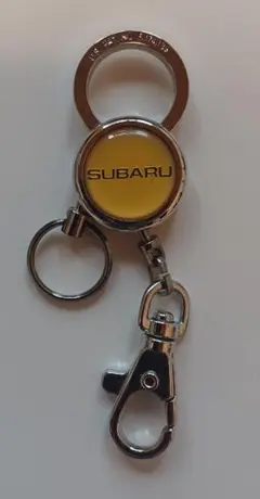 SUBARU リール付きキーホルダー イエロー