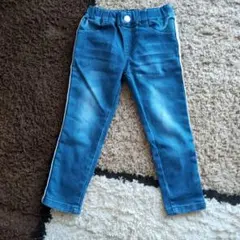 MPS サイズ100 デニムブルー スリムフィットパンツ