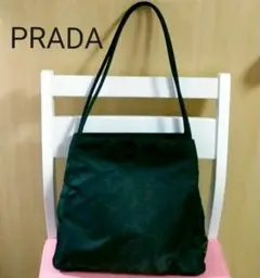 【ほぼ未使用品♪】PRADA(プラダ) チャコールグレー ナイロントートバッグ♡