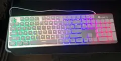 LANGTU メンブレンゲーミングキーボード レインボーLEDバックライト