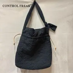 CONTROL FREAK ペイズリーキルトbigショルダーバッグ ブラック