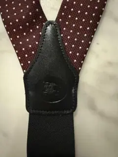 【新品未使用】バーバリー　ボタン式　サスペンダー　burberry