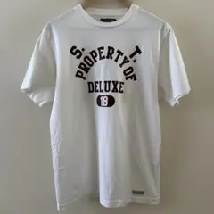 最終値下げ DELUXE デラックス カレッジ 18 Tシャツ ホワイト 白 L