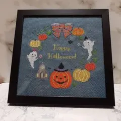 ハンドメイド刺繍フレームハロウィン