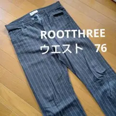 ROOT THREE ストライプ　デニム 郵