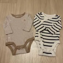 GAP ボーダー　ロンパース　2枚セット　くまけつ