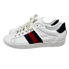 グッチ エース レザースニーカー シェリーライン 386750 40 25.0