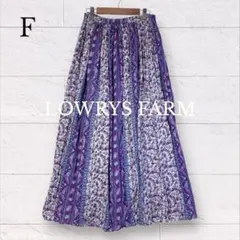 ローリーズファーム ロングフレアスカート 花柄 F