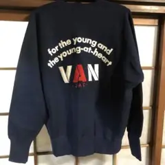 VAN ネイビー トレーナー Lサイズ
