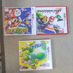 【動作確認済】ニンテンドー3DS ソフト マリオカート7 ほか3本セット 箱付き