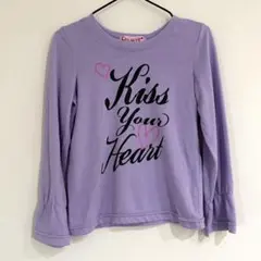 長袖　Tシャツ　パープル 120