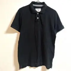 ヴィンテージ✨ユニクロ　UNIQLO オリジナルウォッシュ半袖ポロシャツ　黒　M