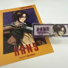 進撃の巨人　タワーレコード　アクリルネームプレート　ハンジ