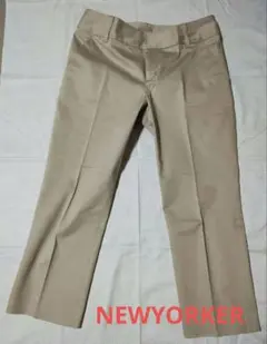 NEWYORKER　ニューヨーカー　チノパンツ　ベージュ　Mサイズ(61-89)