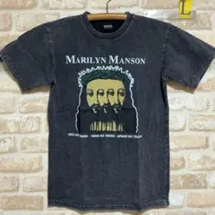 マリリンマンソン　ストーンウォッシュ　Tシャツ　Lサイズ
