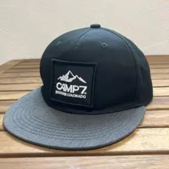 【美品】CAMP7 黒色キャップ　53〜55センチ