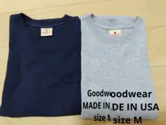 【美品】Goodwear USA製 Tシャツ 2枚セット M