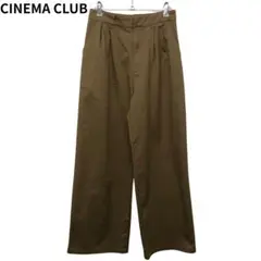 CINEMA CLUB アメカジ風　ストリート系　ワイドパンツ ブラウン　M