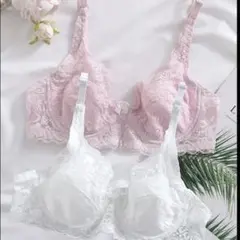 セクシープッシュアップブラレット フロントレースリボン パット無し 2枚セット