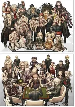 【未使用】 ダンガンロンパ 描き下ろしA2ポスター2枚セット