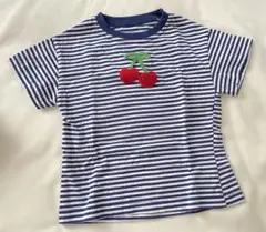 ZARA ストライプ Tシャツ さくらんぼ