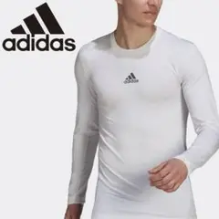 adidas 長袖インナーシャツ S ホワイト