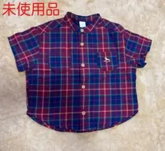 【未使用】Cottoli チェック柄シャツ サイズ90