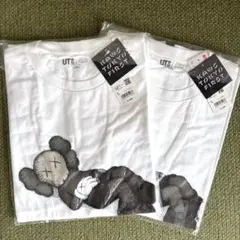 【新品・未使用】kaws UNIQLO コラボ　Lサイズ　【2枚セット】