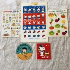 昭和レトロ　スタンプシール　シール5枚セット