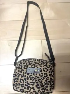 SOLEIL スヌーピー ヒョウ柄ショルダーバッグ