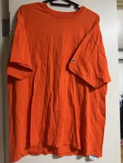 Champion XL オレンジ Tシャツ