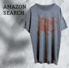 『AMAZON SEARCH』Tシャツ 半袖【S〜M】グレー オクトパス/タコ
