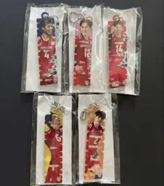 カプくじ　2024 アクリルネームキーホルダー　5選手セット